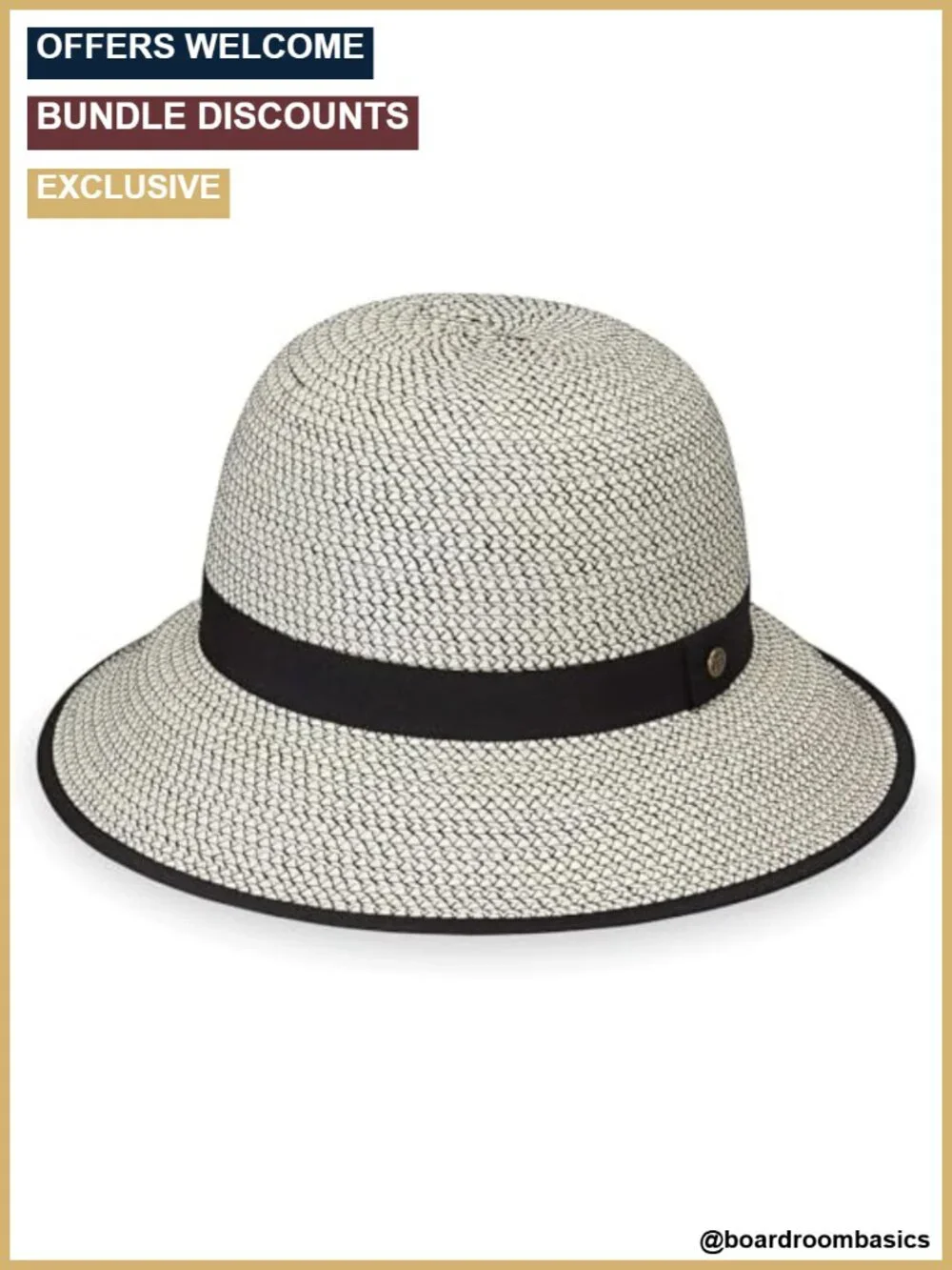 UPF 50+ Wide Brim Packable Sun Hat Cloche Style Women's